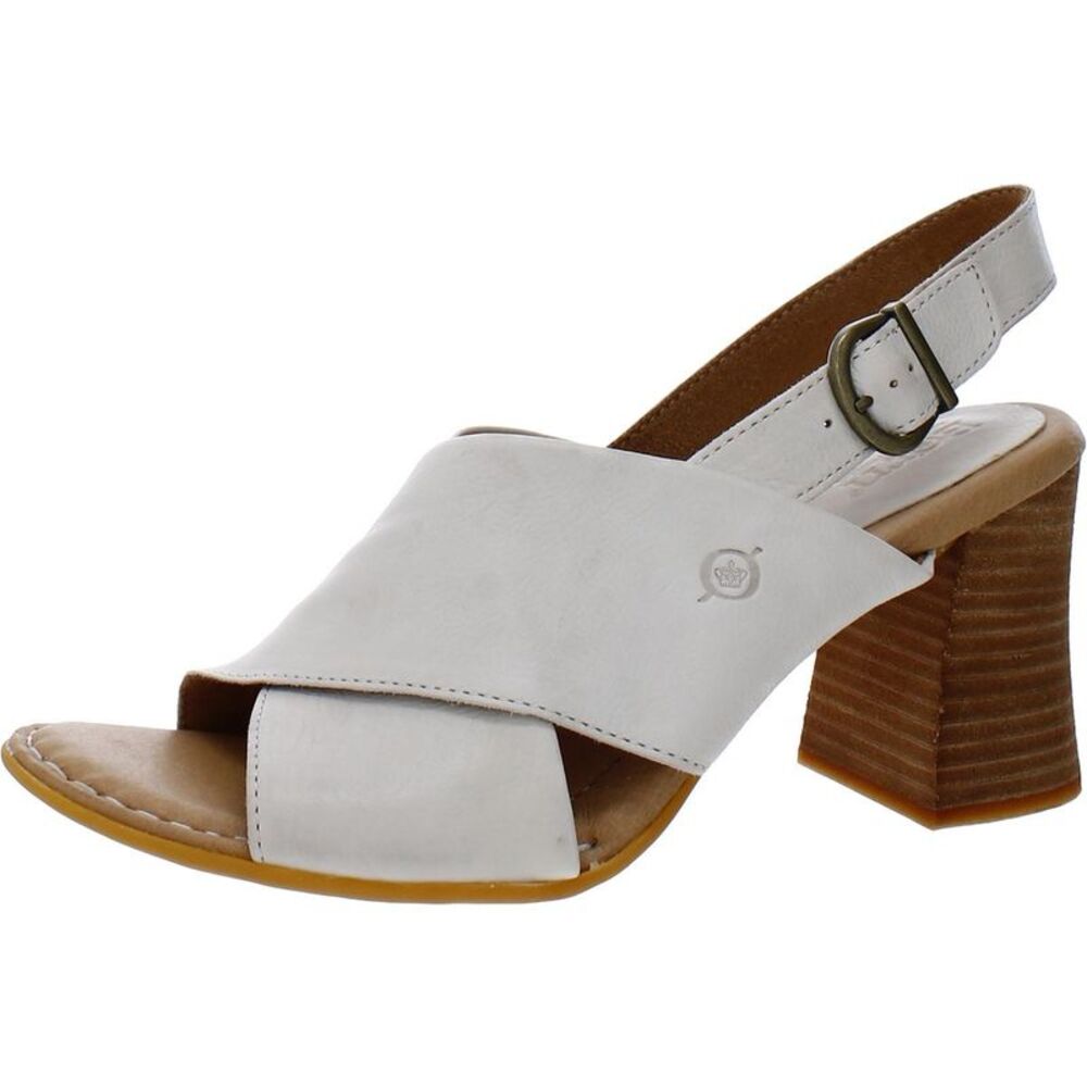 Born Cream and Tan Women's Sandals